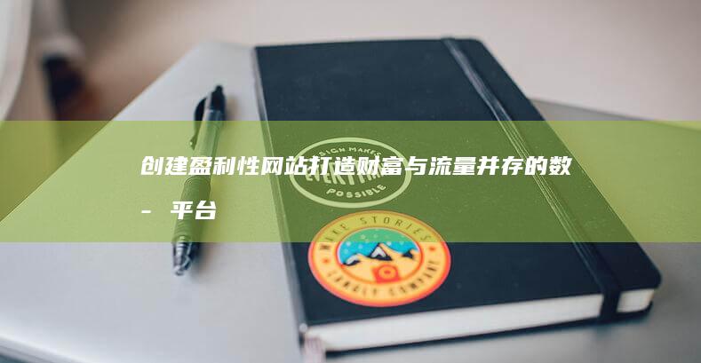 创建盈利性网站：打造财富与流量并存的数字平台